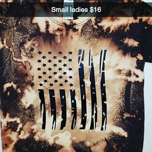 Reverse tye dye shirt